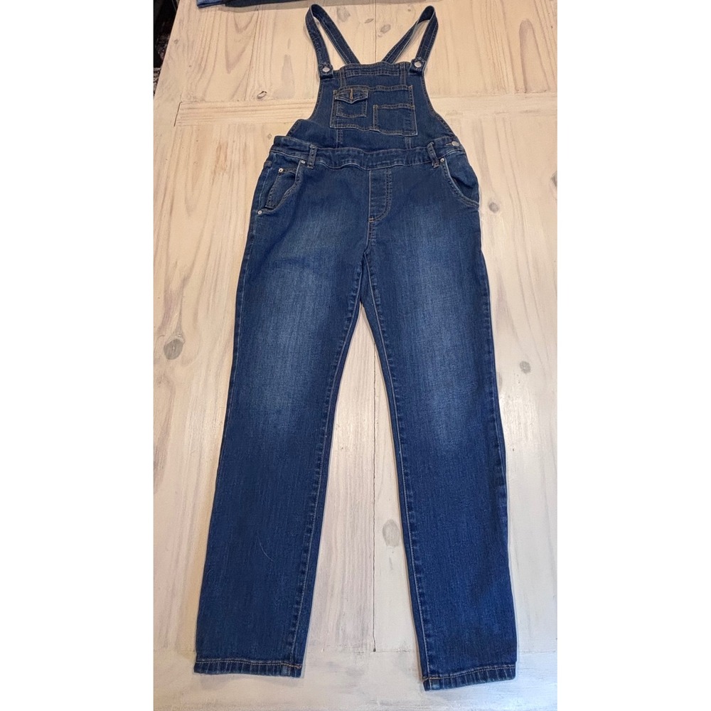 Free People‎ Slim Fit Denim Overalls Medium Wash Blue W28 OB454150